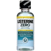 Listerine Zero Mouthwash, Clean Mint 3.20 oz (Pack of 2)