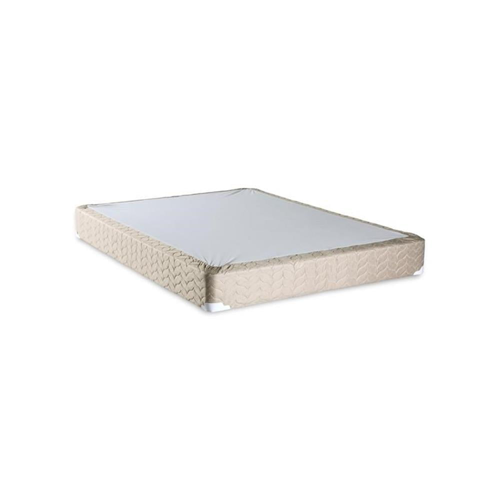 Furniture of America Sandroman Fabric King Euro Top Coil Mattress in Beige