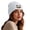 White(Womens Hats), variant on GUACER Halloween Cute Beanies for Women Warm Casual Soft Embroidered Knit Hats