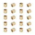 thumbnail image 1 of HUGFEGWE M3x4mm Female Thread Knurled Nuts,200PCS Hx4mm OD Brass Threaded Insert Embedment Nuts Hydraulic Welded Joint Injection Molding Assortment Kit for 3D Printing Injection Molding CJB91-25052, 1 of 7
