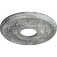 thumbnail image 3 of Ekena Millwork 12 1/8"OD x 3 1/2"ID x 1"P Palmetto Ceiling Medallion (Fits Canopies up to 4 7/8"), Hand-Painted Ultra Pure White Crackle, 3 of 6