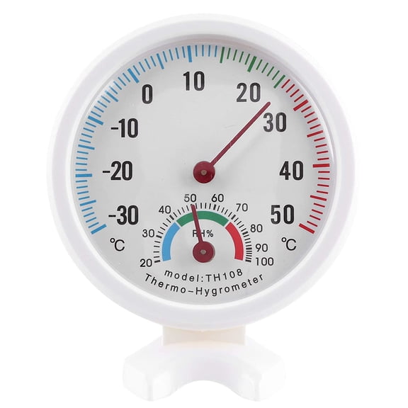 4-Pack Thermometer Hygrometer, Indoor Outdoor Temperature and Humidity Gauge, Battery-Free Mechanical Meter for Incubator, Greenhouse and Wine Cellar