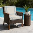 Light Blue Striped on Vintage Linen Outdoor Seat Cushion Covers Set of ...