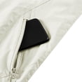 thumbnail image 5 of LEKWK Vest for Men Full Zip Stand Collar Sleeveless Jacket with Multi Zipper Pockets Lightweight Windproof Casual Outdoor Wear for Hiking Golf Fishing Beige L, 5 of 6
