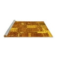 thumbnail image 2 of Ahgly Company Machine Washable Indoor Rectangle Patchwork Yellow Transitional Area Rugs, 2' x 4', 2 of 4