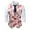 a-White, variant on Mens Suits Vest Valentines Lip Heart Print Pattern Button Down Blazer Lightweight Casual Suit Jacket