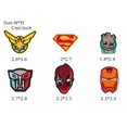 thumbnail image 4 of Parches decorativos con diseño de superhéroes de Nuguri para coser o planchar, 20 unidades, 4 of 7