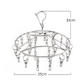 thumbnail image 4 of Estante de secado redondo cuadrado con forma de ciruela, calcetín, ropa interior, tendedero para exteriores, secador, colgador de ropa, Clips de toalla multifuncionales Methold JJ19167-15, 4 of 4