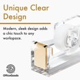 thumbnail image 2 of Dispensador de cinta adhesiva OfficeGoods, acrílico, moderno, dorado, 2 of 7