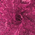 thumbnail image 2 of BalsaCircle 72" x 72" Fuchsia Square Sequined Table Overlays Wedding Catering Linens Tablecloth, 2 of 2