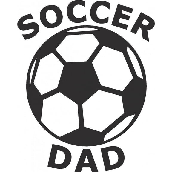 Custom Wall Decal Soccer Dad Living Room Home Decor Sticker - Vinyl Wall - : 8 X 12"