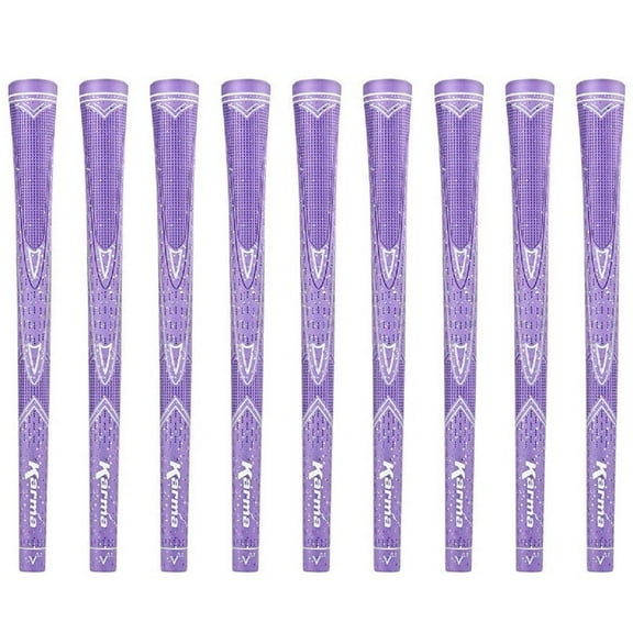Karma Purple Sparkle 9 Piece Ladies Undersize Golf Grip Bundle