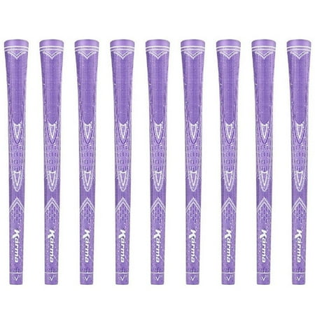Karma Purple Sparkle 9 Piece Ladies Undersize Golf Grip Bundle