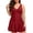 Red, variant on Women One Piece Swimsuit Tummy Control Halter V Neck Bathing Suit with Skirt for Beach Pool and Summer Water Activities,White,S