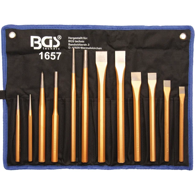 JUEGO CINCELES Y BOTADORES | 12 PZ | BGS 1657