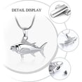 thumbnail image 5 of Cremation Jewelry for Ashes Fish Urns Necklace for Men Women Memorial Keepsake Jewelry Fish Hook Ashes Pendant for Pets/Human, 5 of 6