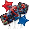 thumbnail image 2 of Anagram  Spider-Man Webbed Wonder Bouquet Foil Balloon, 2 of 2