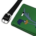 thumbnail image 2 of Looney Tunes Road Runner Rectangle Leather Luggage Card Suitcase Carry-On ID Tag, 2 of 8