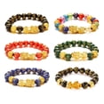 thumbnail image 5 of Feng Shui Bracelet For Men And Women Black Obsidian Wealth Good Luck Chinese Dragon Pi Xiu Dragon Bead Bangle Can Bring Luck And Prosperity For Daily Wear, 5 of 8