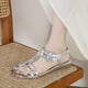 thumbnail image 2 of Sandalias Cristal Brillantes para Mujer Cómodas Planas Fiesta Y, 2 of 9