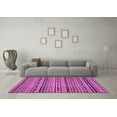 thumbnail image 3 of Ahgly Company Indoor Rectangle Abstract Purple Modern Area Rugs, 2' x 3', 3 of 4