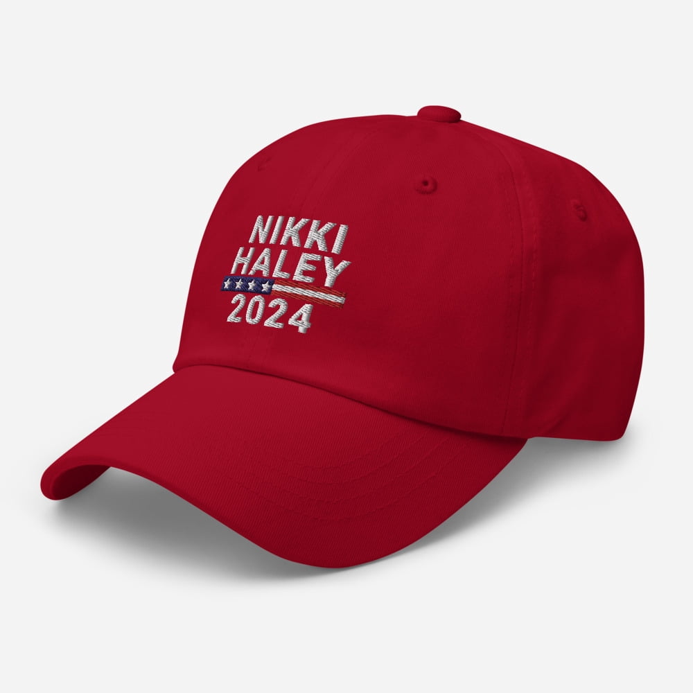 Nikki Haley 2024 Hat Nikki Haley Hat Nikki Haley Dad Hat Merch Haley 2024 Hat Haley 2024 Hats Haley Supporter Haley for Pres Vote Haley (Cranberry)