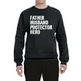 thumbnail image 2 of Wild Bobby,Father Husband Protector Hero Best Dad Husband Gift, Father's Day, Unisex Crewneck Graphic Sweatshirt, Black, Large, 2 of 3