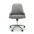 Essentials by OFM ESS2086 Upholstered Home Desk Chair, Grey