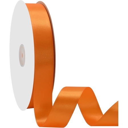 1 inch Wide 100 Yards Double Face Orange Satin Ribbon Orange Fabric Ribbon for Gift Wrapping Very Suitable for Weddings Decoration Bouquet Balloons Arts Craft Sewing Hair Bow Invitation 1 inch Wide 100 Yards Double Face Orange Satin Ribbon Orange Fabric Ribbon for Gift Wrapping Very Suitable for Weddings Decoration Bouquet Balloons Arts Craft Sewing Hair Bow Invitation
