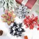 thumbnail image 1 of Flores de Navidad Adornos Wreath Tree Accesorios Navideños, Ornamientos de Flor de Encaje Navideño, Accesorios de Árbol de Navidad, Flores Decorativas de Encaje, Para Saln, Resistente al, 1 of 6