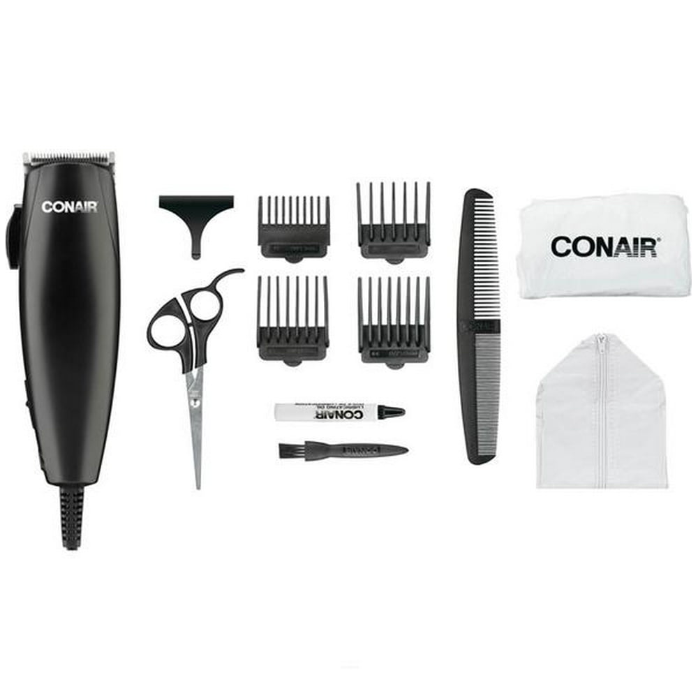 Conair HC102NGB 12Piece Home Hair Clipper Kit 120/240 Volts Walmart
