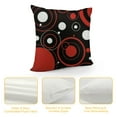 thumbnail image 4 of COMIO Red and Black Abstract Throw Pillow Covers Decor, Decorative Throw Pillow Cover Modern Geometric Square Cushion Cases, Pillows Covers Fabric for Bedroom Sofa Patio, 4 of 5
