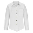 thumbnail image 4 of white button down shirt women, 4 of 5