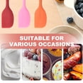 thumbnail image 5 of Silicone Spatulas One Piece Design-Heat Resistant Small Rubber Spatula for Mixing Cooking Baking, 3 packRed+Orange+Pink20.8*4cm, 5 of 5