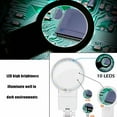 thumbnail image 3 of SHISUYAN 10 LED Light Helping Hand Soldering Stand Magnifying Glass Welding with Clips, 3 of 6