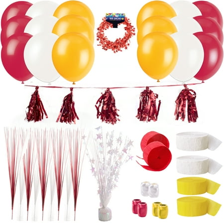 Kansas City Chiefs Deluxe Decoration 48pc Decoration Pack Red