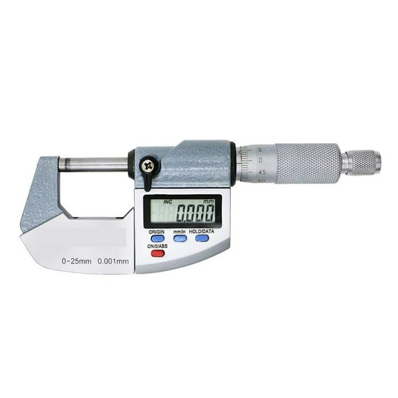 0-25mm Micron Digital Outside Micrometer Electronic Micrometer Gauge 0.001mm Digital Gauge Measuring Tools ,Easy to Use