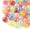 AB Color, variant on 50Pcs 20mm Thanksgiving Beads Acrylic Yellow Orange Bubblegum Beads for DIY Jewelry Making
