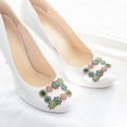 thumbnail image 4 of Miangastore 2pcs Rhinestone Flower Crystal Jewelry for Bridal Shoe Clips, 4 of 9