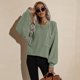 thumbnail image 1 of Suéter de moda, Jersey de punto para mujer, Jersey de manga murciélago, Jersey suelto de punto grueso, de invierno, L Baoblaze Suéter de las mujeres, 1 of 8