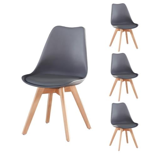 Musuos Plastic Dining Chairs Mid, Modern Plastic Dining Chairs Uk