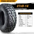 thumbnail image 4 of (2) Premium FREE COUNTRY 8PR ATV/UTV Tires 27x9x14 fit 15-18 Bennche COWBOY/SPIRE 1000 Front, 4 of 8