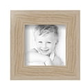 thumbnail image 2 of ArtToFrames 4" x 4" Natural Oak Picture Frame, 4x4 inch Brown MDF Poster Frame (WOM-4299),  Pack, 2 of 7