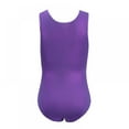 thumbnail image 3 of Girls Leotards Gymnastic Dance Onesies Ballet Tank Sleeveless Colorful Shiny Leotard, for 5-14 Years, 3 of 6