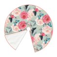 thumbnail image 2 of Daiia Roses and Butterflies Drawing Merry Christmas Tree Skirt , Xmas Large Lace-up Tree Skirt, Santa Snowflakes Rustic Home Decorations New Year Party Farmhouse Decor-36", 2 of 7