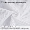 thumbnail image 4 of Manta PHF Waffle Weave, 100% algodón, tamaño queen, 230 x 230 cm, color blanco, 4 of 5