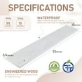 thumbnail image 4 of Kaboon 55inch Floating Shelves for Wall 10" D x 55" W Set of 2, White Rock, 4 of 6