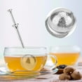 thumbnail image 1 of LAFGUR Stainless Steel Round Shape Retractable Tea Ball Infuser Filter Strainer Access, 1 of 8