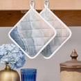 thumbnail image 2 of Navy Blue Coastal Wave Pot Holders for Kitchen Heatproof Potholder, 4 Pack Summer Modern Ocean Beach Hot Pads Multipurpose Oven Pads Cloth Potholders Trivet for Cooking and Baking, 2 of 8