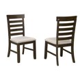 thumbnail image 1 of Chaise de salle à manger, Ensemble de 2, Chêne foncé, 1 of 1